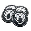 4pcs/set Upgrade Your Ride with 3D Tiger Panther Lion Head Car Wheel Center Hub Cap Emblem Stickers Cover - 2.2 Inch