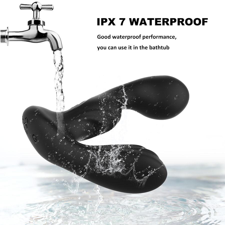 Male Prostate Massager Remote Control Anal Vibrator 10 Modes Full Silicone Testis Stimulate Anus Butt Plug Toy Adult Sex Men Masturbator