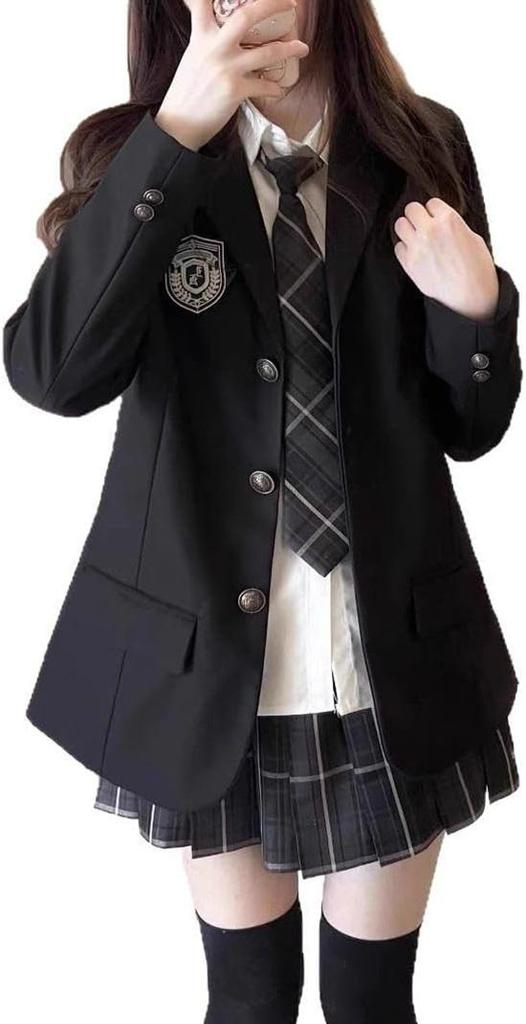 Cosplay Uniform Blazer JK High School Girl Skirt Graduation Clothes School High School Uniform Student Clothes Entrance Ceremony Graduation Ceremony