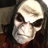 Halloween Scary Zombie with Black Hair Ghost Mask Breathable Haunted House Prop