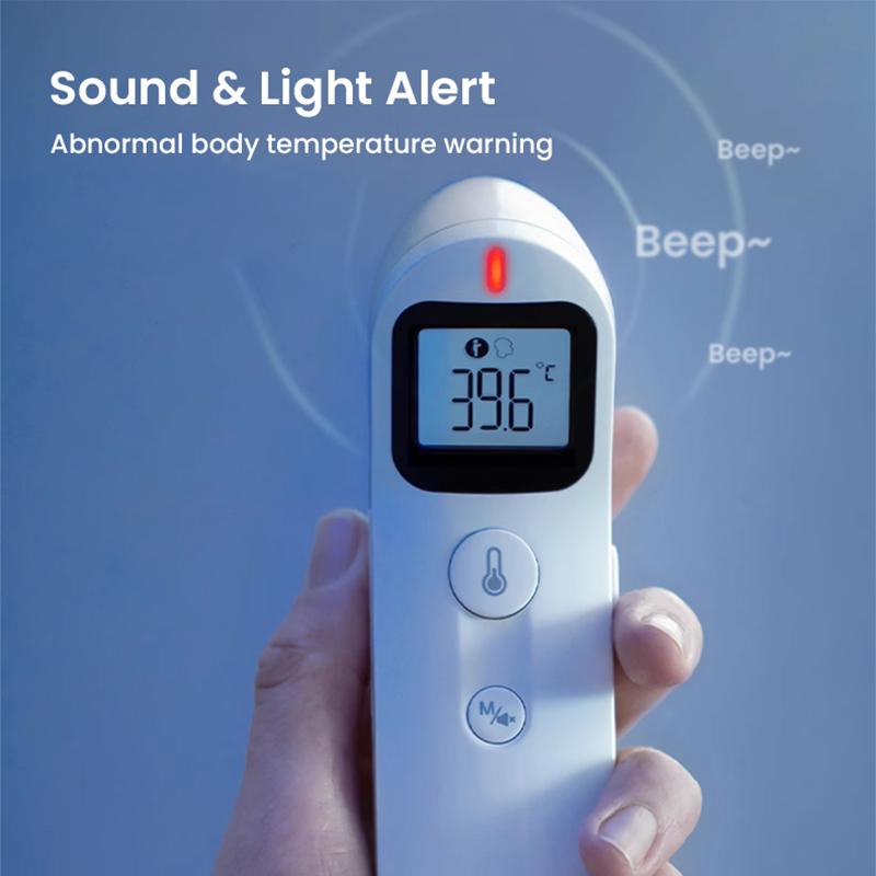 Philips Инфракрасный лобный термометр Двойные звуковые и световые напоминания об аномальной температуре тела Функция памяти Бесшумный режим Большой светодиодный HD-экран