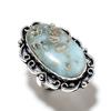 Caribbean Larimar Gemstone Handmade 925 Sterling Silver Jewelry Ring Size 7 E5y05