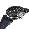 Tissot Мужские модные часы с кожаным ремешком и черным циферблатом T115.417.27.057.03