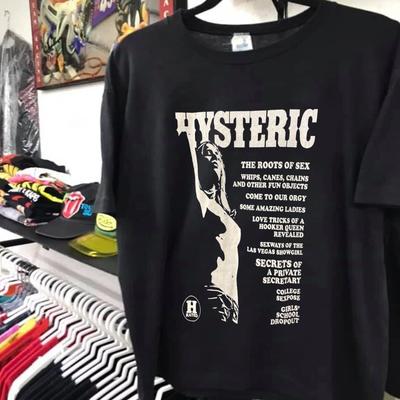 Hysteric Glamour Hysteric Унисекс Черная футболка Мужчины Женщины S-5XL