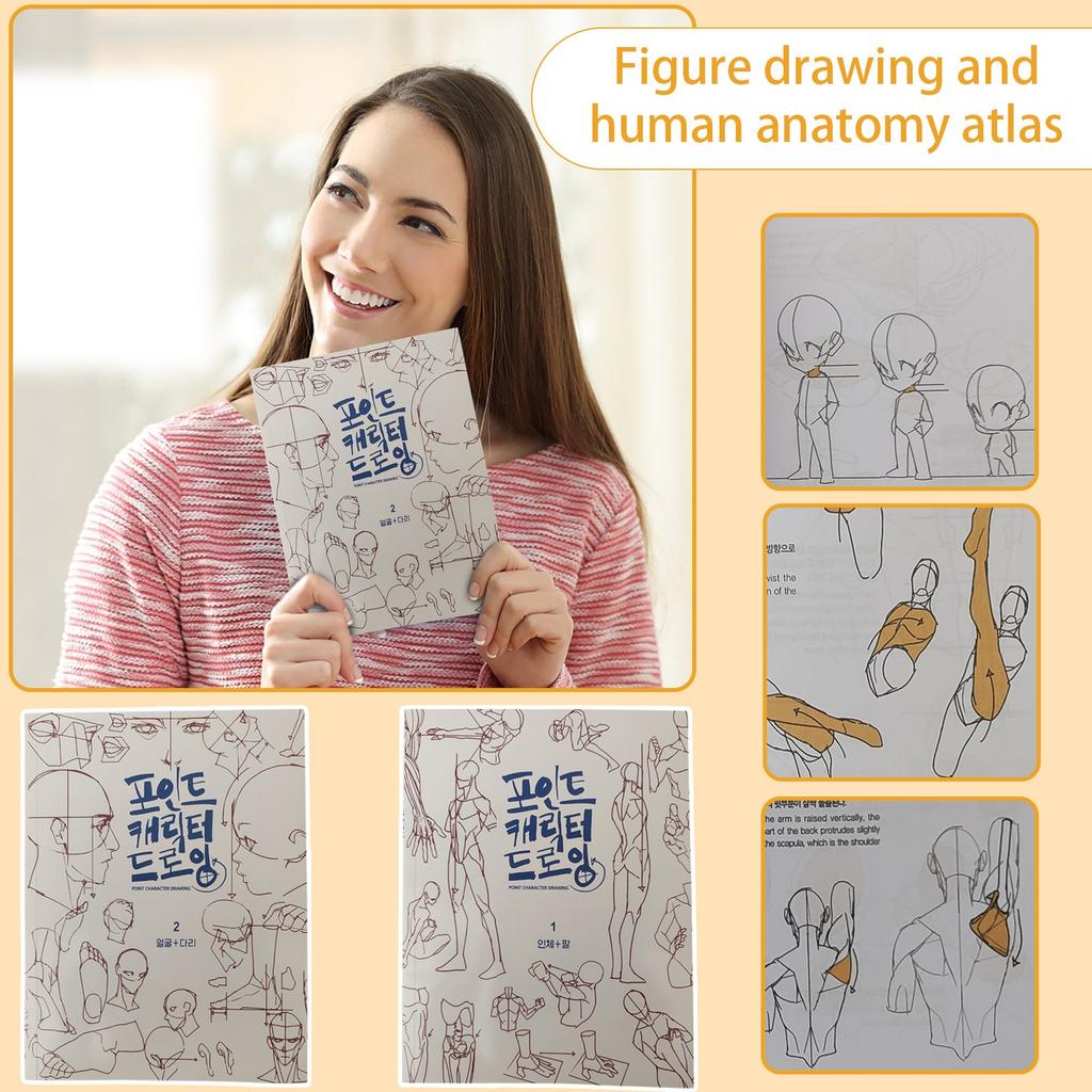 Полный набор книг по наброскам фигур. Методы рисования для начинающих и художников среднего уровня.