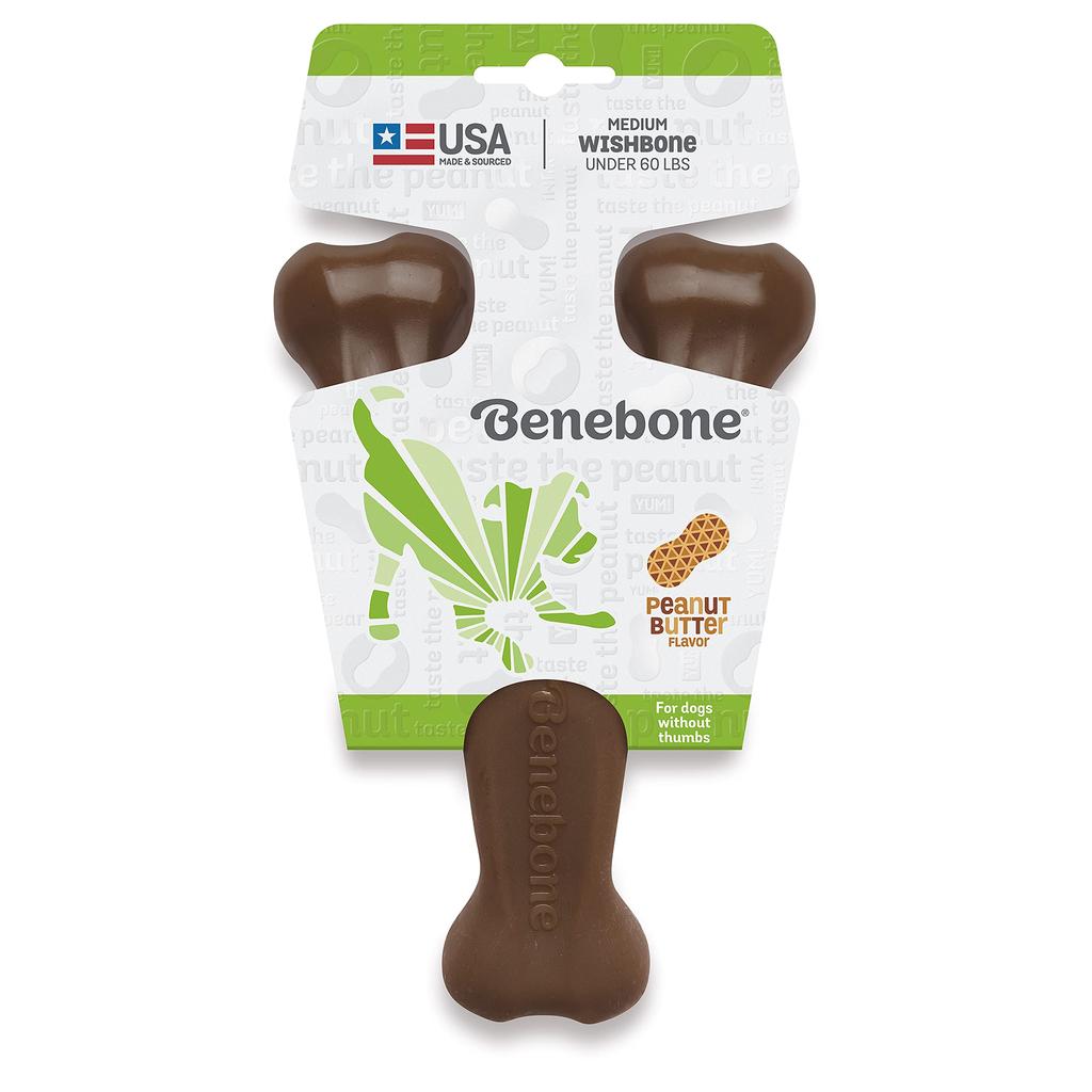 Purful Benebone Peanut Butter Flavor Chew Toy M Size Co., Ltd. Bone-shaped (Import)