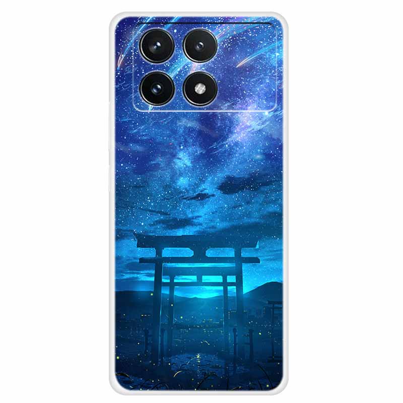 Clear Cover For Xiaomi Poco F6 Pro Case 2024 Paint Soft Silicone TPU Back Cases For Xiaomi Poco F6 Pro 5G Phone Cover Capa Coque