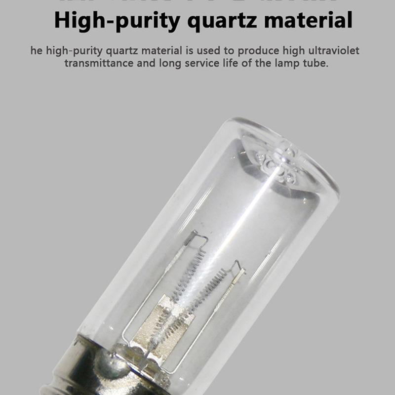 1 шт. Ультрафиолетовая лампа-колба E17 для дезинфекции, бактерицидная, для бытового использования, для дома, УФ-стерилизация, клещи, УФ-лампа фиолетового света