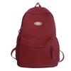 School Bag Junior High School Female High School Student Backpack Travel Solid Color Large Capacity Backpack