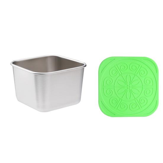 60/180 мл 1/6 шт. чашка для соуса с герметичной силиконовой крышкой, контейнеры для хранения продуктов из нержавеющей стали, кетчуп для пикника, закуски, штабелируемые банки для завтрака