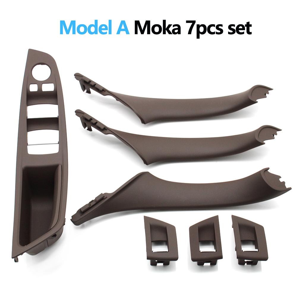 7pcs Set LHD Interior Armrest Door Handle Panel Ide Trim Cover For BMW 5 Series F10 F11 F18 520i 523i 525i 528i 535i