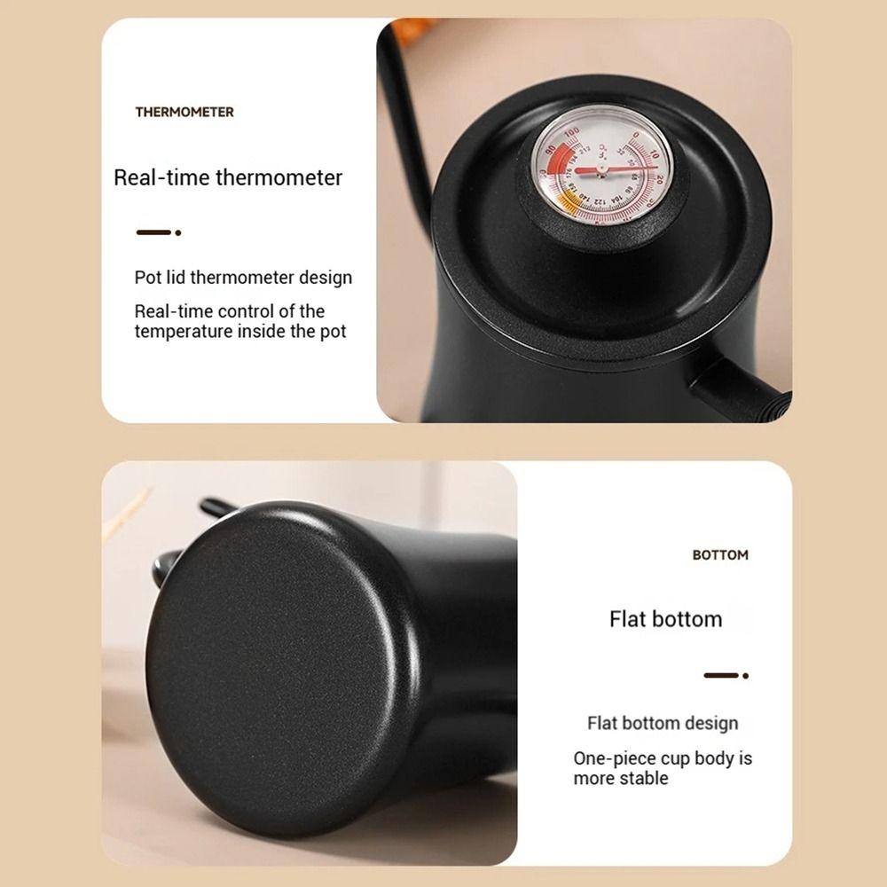 550ml/850ml Goose Neck Coffee Pot Stainless Steel Long Narrow Drip Carafe  Kitchen