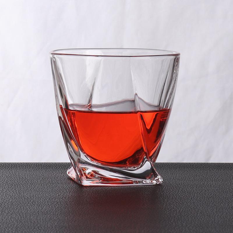 320 мл стакан для воды креативная геометрия стеклянный стакан для виски иностранное вино стаканы витые зерна кофейные чашки прозрачный стакан для пива со льдом посуда для напитков