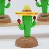 Solar Cactus Swinging Figure, Solar Powered Dance Plant for Car Dashboard Desk Shelf, Funny Bouncing Bouncing Toy for Home Office Living Room