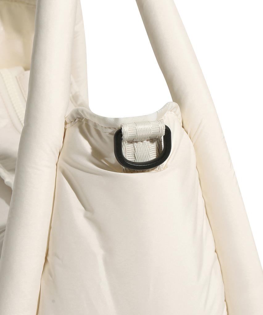 Hunter [Unisex] Framed Puffer Large Hobo - White Willow