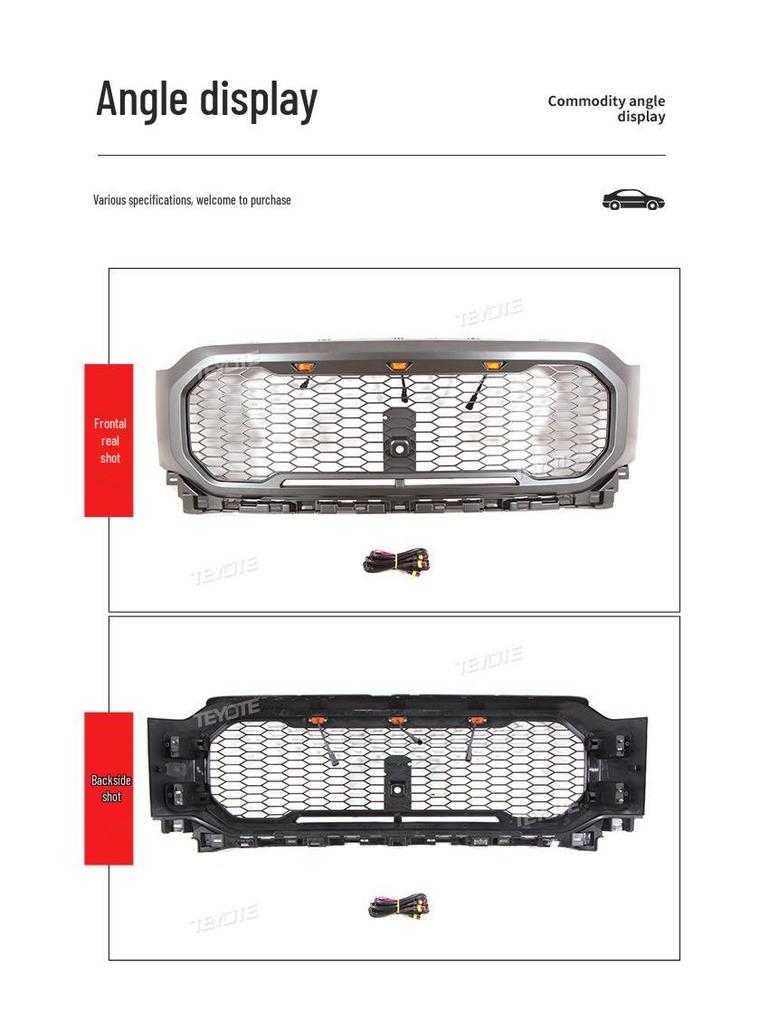 Center Mesh Grille for 21-22 Ford F150