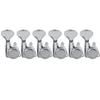 Musiclily Pro 6 Guitar Locking Peg Locking Tuners for ST Telecaster Electric Chrome G Style Buttons Strat/TL Guitar,