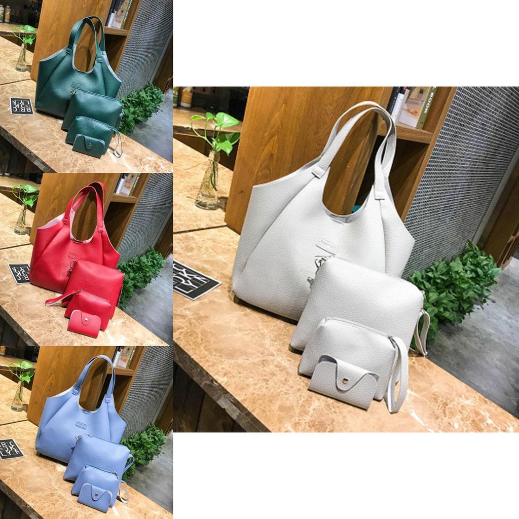 Handbags Women Fashion Messenger Shoulder Noble Tote Bags 4pcs Purse Set