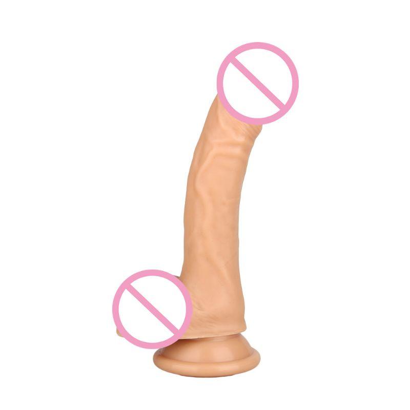 Realistic Dildo Body Safe Material Huge Penis with Strong Suction Cup
