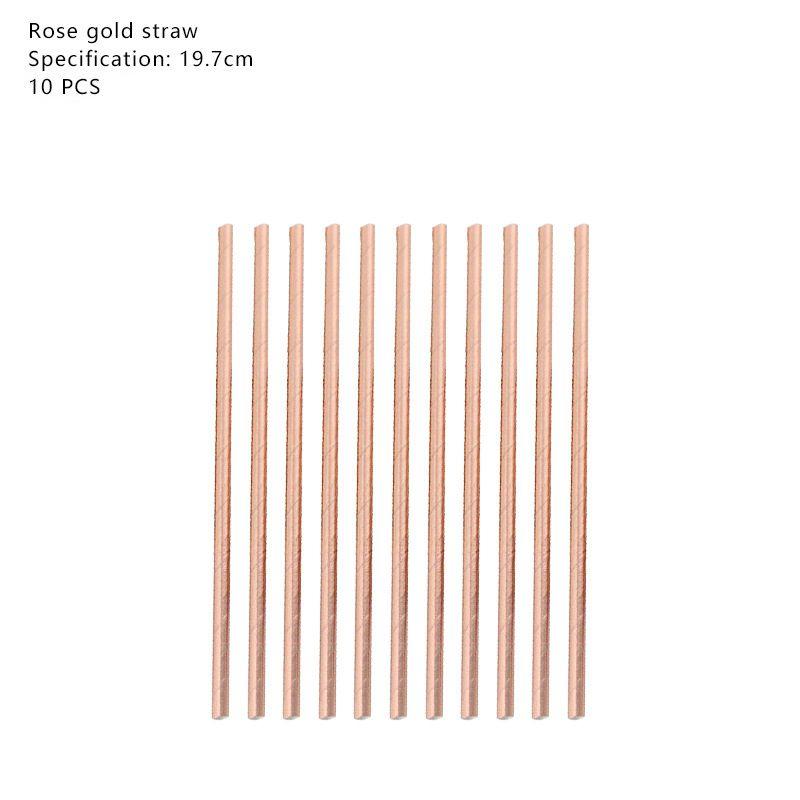 Элегантная посуда для вечеринки с тиснением розовым золотом, декор для свадеб и дней рождения