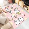 Мультяшный ковер с животными Розовый коврик со щенком и слоном "Мой друг" Коврик Сердце Звезда Коврик для детской комнаты Нескользящий Домашнее украшение Напольный коврик