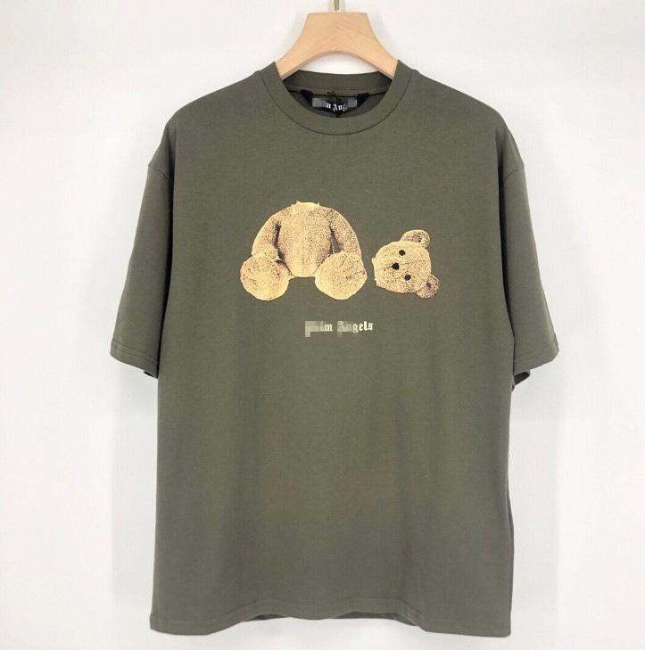 Manufacturer wholesale tide brand angel severed head teddy bear printed T-shirt loose men and women ins couple letter short sleeves