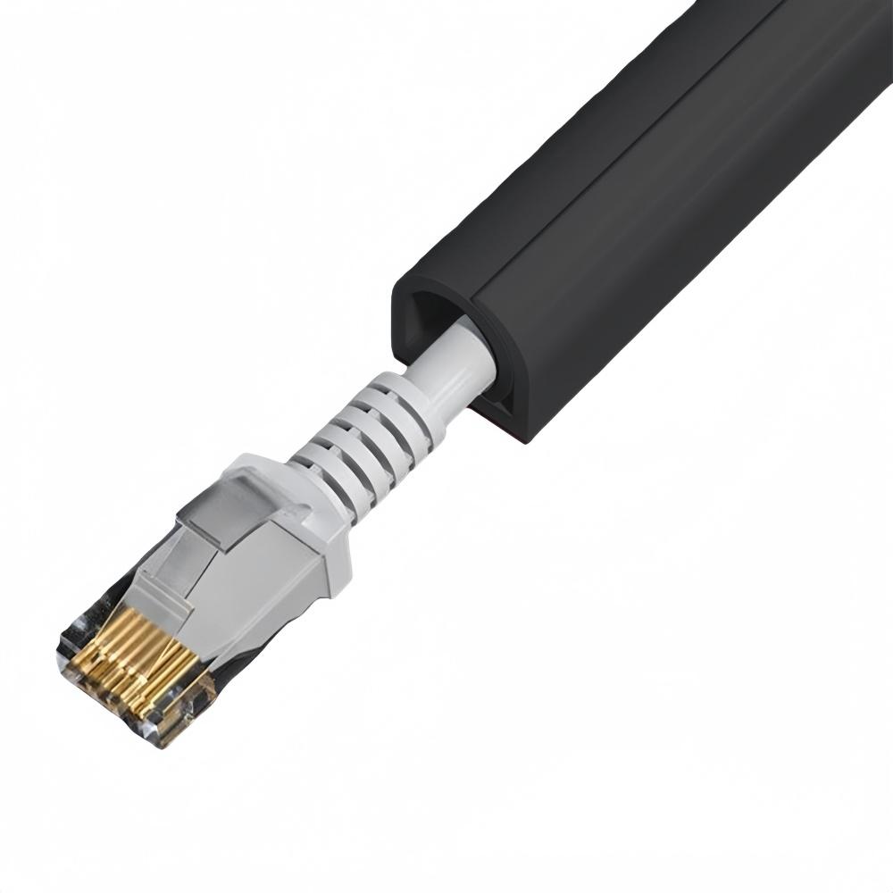 1pc 1m/2m/3meters/5m Self Adhesive Wall Cable Concealer Floor Cord Cover Flexible Cable Wire Fixer Protector for Cord Management
