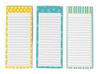 Pack of 3 Magnetic Fridge To-Do List Notepads- Magnetic Memo Pads For Refrigerator- (50 Sheets