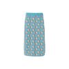 Neo Cny Split Sports Midi Skirt With Letter Pattern Women Bottoms Blue IA6906