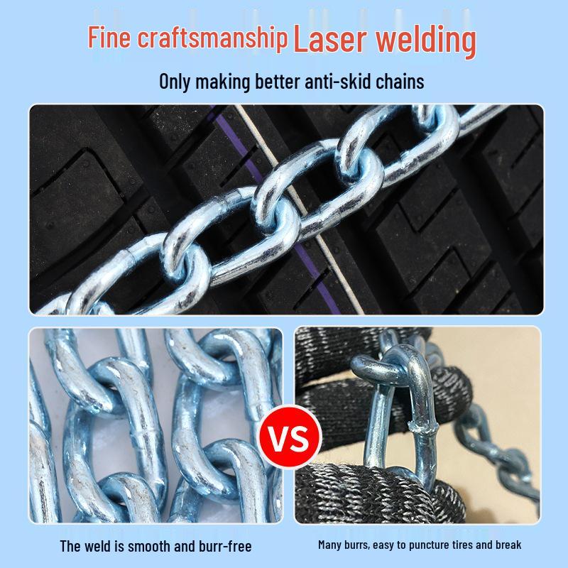 Универсальные противоскользящие цепи для шин автомобиля для седанов, внедорожников, грузовиков, внедорожных транспортных средств, фургонов и легковых автомобилей