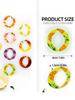 1pc Oval Shape Fruit Drink Flavor Pod Creative 0 Sugar 0 Calorie Flavor Ring For Plastic Water Bottles Sports Water Cups Too