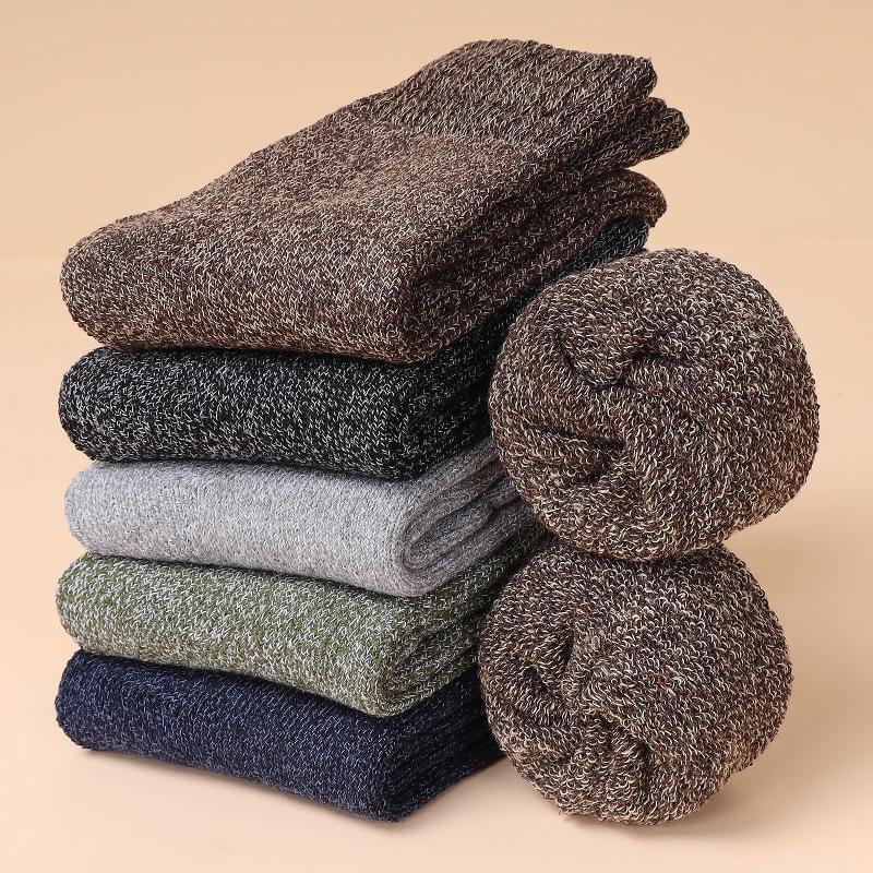 Мужские толстые носки Tribal Totem Retro - 5-10 пар, средней длины, теплые для осени/зимы.