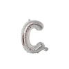 Silver 16-Inch Letter Aluminum Foil Balloons for Decoration (US Version)