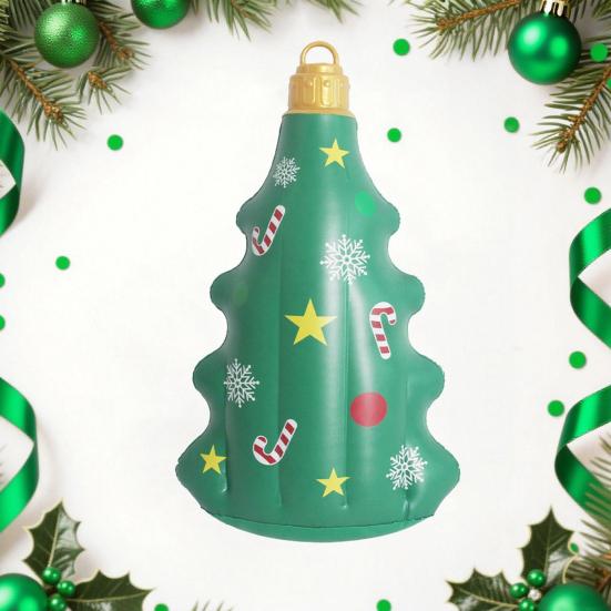 Рождественское надувное украшение Надувная елка Перчатка Украшение Многоразовый надувной подвесной рождественский шар для уличного и комнатного праздничного декора