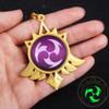 Аниме Genshin Impact God's Eye Paimon Diluc металлический брелок для ключей сумка кулон подарок