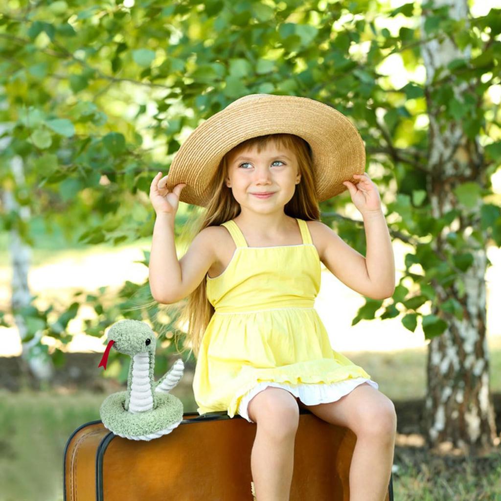 Doindute Green Plush Snake Stuffed Animal Soft Cuddly Plush Hugger Toy for Boys and Gift for Kids or 17 Inch Toy, Girls, Girlfriend,