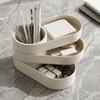 Minimalist Multi-Layer Storage Box 360° Rotating Pen Holder  Cosmetic Organizer