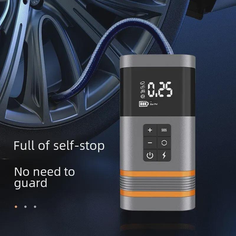 Автомобильный аварийный источник питания и воздушный насос «все в одном»: Аккумуляторный стартер и нагнетатель