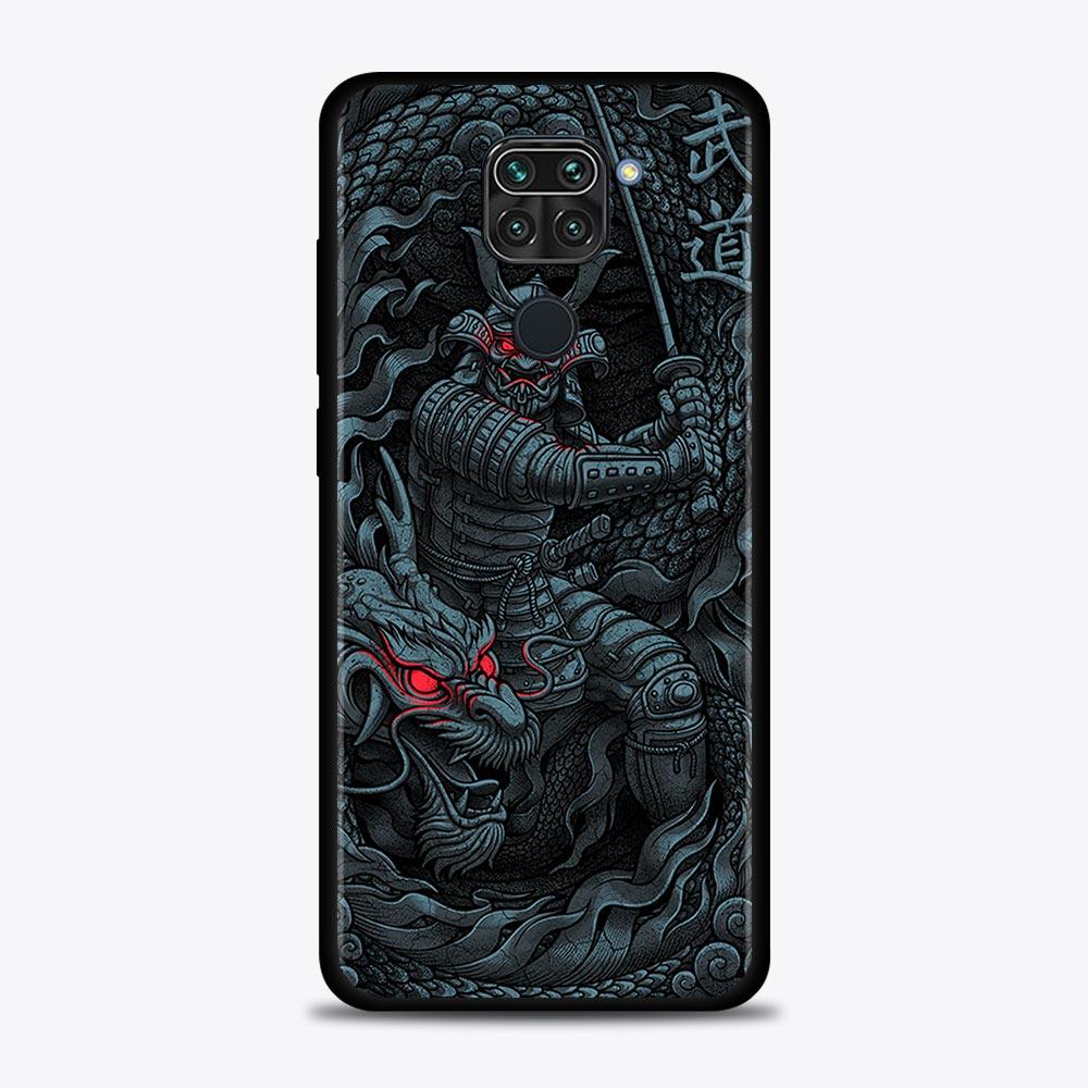 Чехол для Xiaomi Redmi Note 11S 11T 11 10 8 Pro 8 8T 9 9T 9S 10, чехол для Redmi K50 K40S K40 10 9A 9C 9, японская маска самурая Они