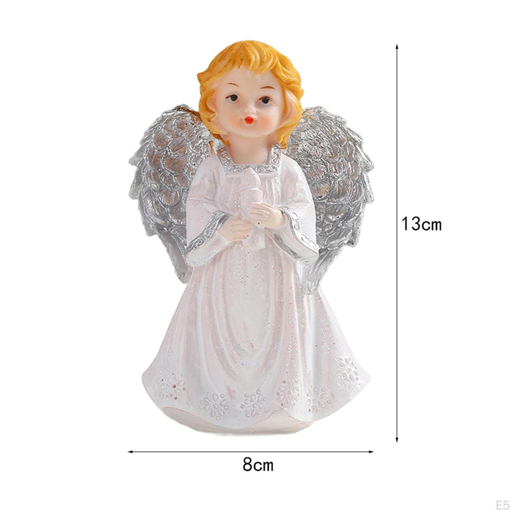 Фигурка ангела, статуя девушки, креативное украшение для рабочего стола, маленькая скульптура для книжной полки, вход в спальню