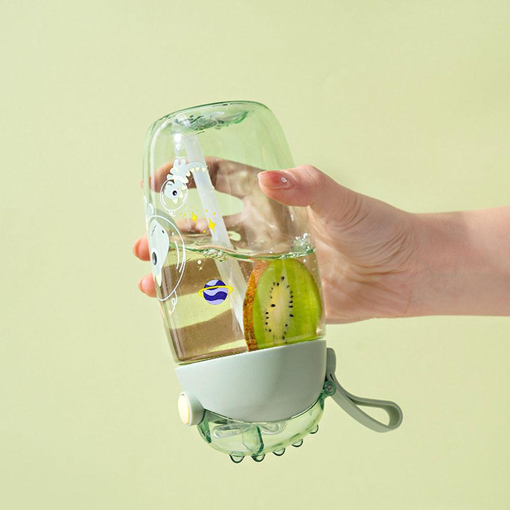 Детская бутылка для воды для школы, портативная мультяшная кружка-непроливайка с динозавром, креативная кружка для кормления с трубочками и крышками, посуда для питья