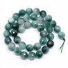 Faceted Green Chalcedony Loose Round Beads For Jewelry Making 4 6 8 10 12mm 15 Inch Beads