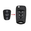 Parts Key Pad Cover Case Car Flip Key Rubber Button Pad 3 Buttons Remote Car Key Shell Rubber Pad