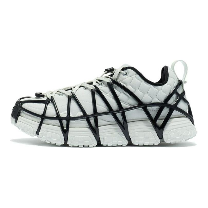 Li Ning MIX ACE Модные Низкие Повседневные Кроссовки Мужские Морозный Белый Черный ARYR013-5