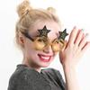 Happy New Year Star Hat Glitter Glasses Frame Photo Props Cheer 2024 New Year's Eve Party Eyeglasses Christmas Decor Kids Gifts