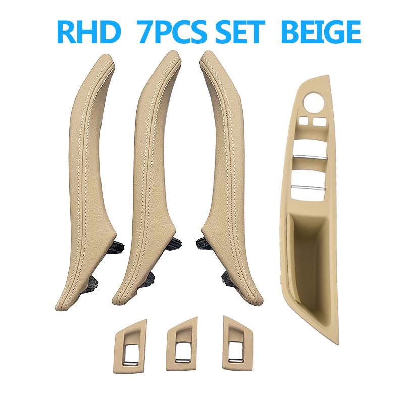 LHD RHD 6 цветов 7 шт. кожаные ручки для межкомнатных дверей замена для BMW 5 серии F10 F11 F18 520 523 525 528 530