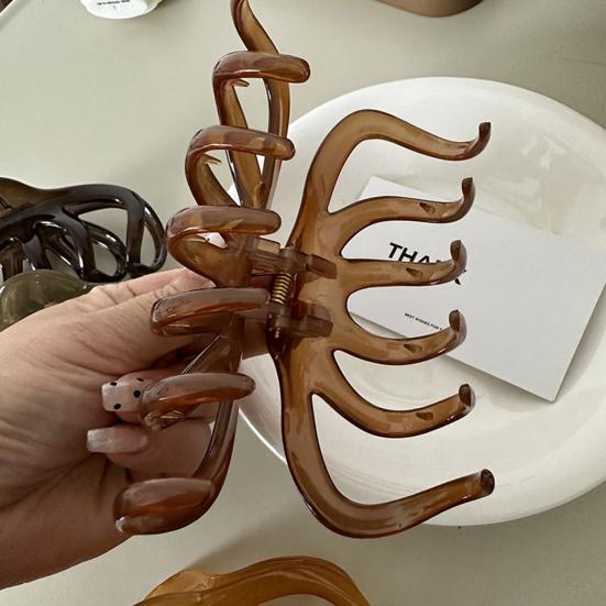 Women Hair Claw Large Size Hair Clip Plastic Gripper Style Back Head