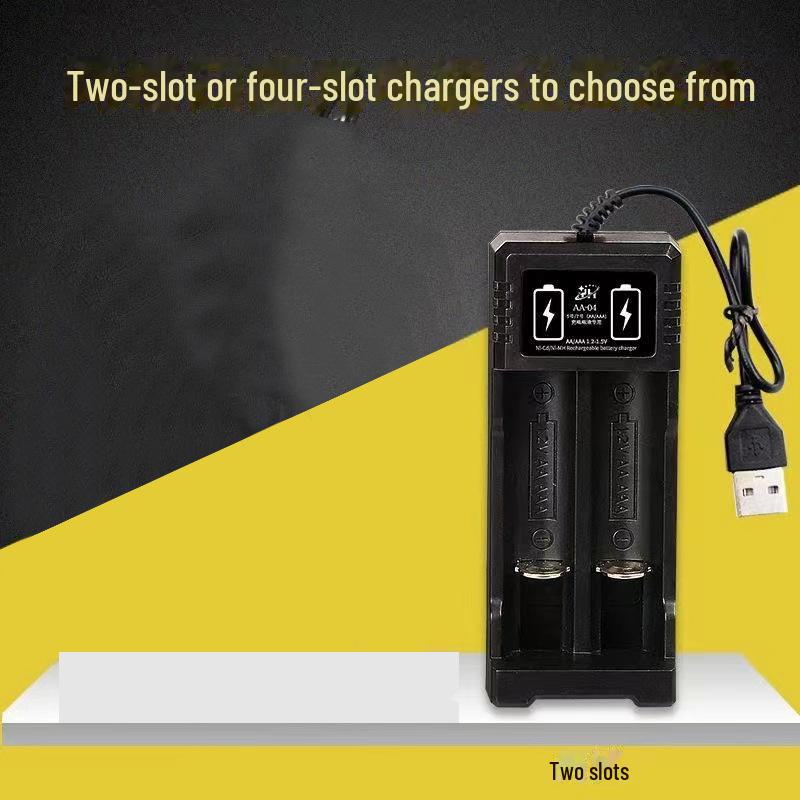 Умное зарядное устройство USB для литиевых аккумуляторов 18650 с фонариком, многослотовый зарядный бокс на 4,2 В/3,7 В