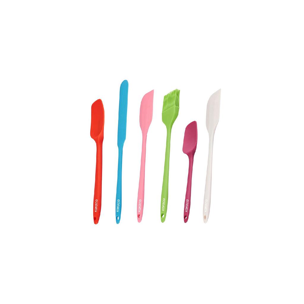 Lively 6 Piece Silicone Serving Set Colorful