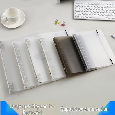 Студенческая тетрадь на кольцах, съемная, из полипропилена, формат A5/B5, многодырочный скоросшиватель